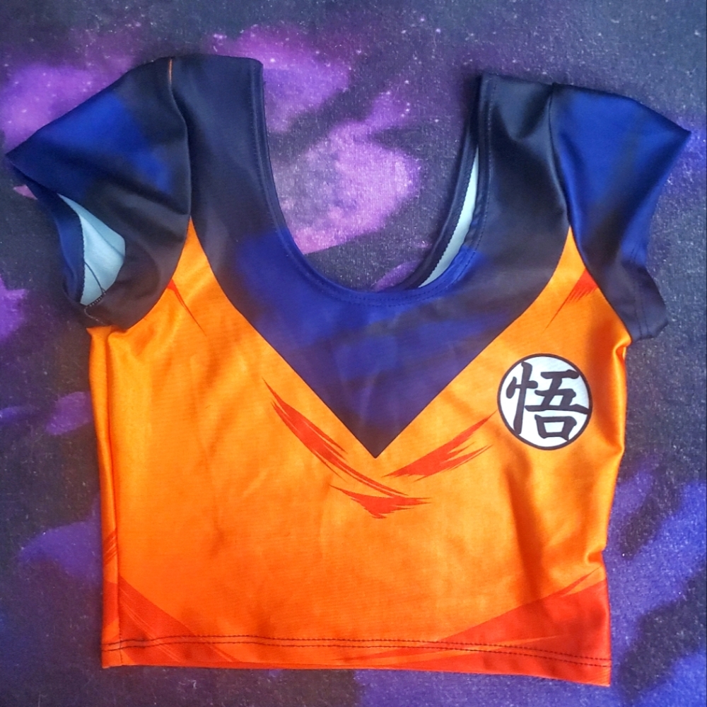DBZ Goku Crop Top - Living Dead Clothing